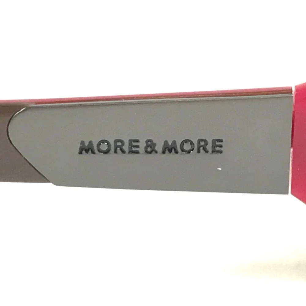 More & More Sunglasses Mod.54290 Col.790 Shiny Brown Pink Frames w/ Green Lenses